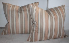 19Thc Early Ticking Pillows, Collection of Four Pillows