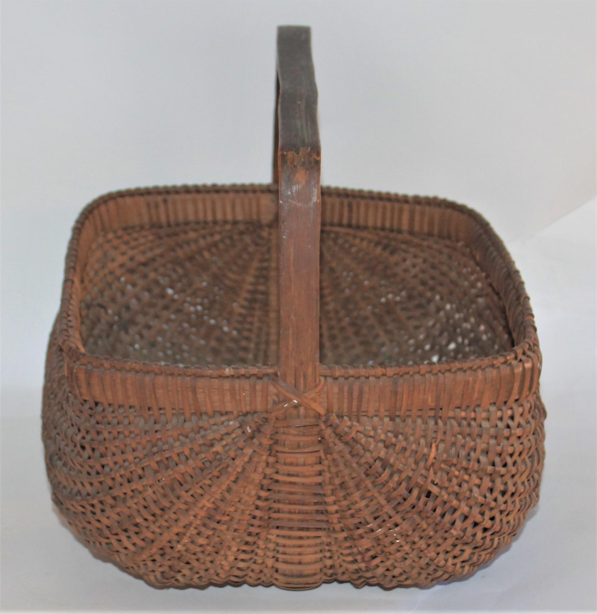 American 19th Century Early Tight Buttocks Basket