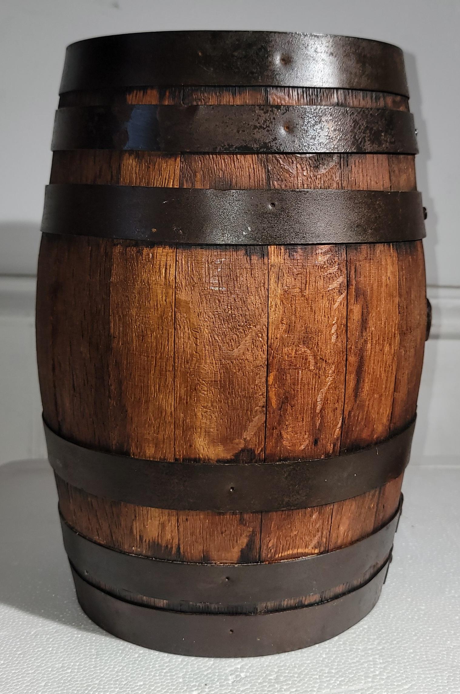American 19Thc Early Western Whiskey Barrel