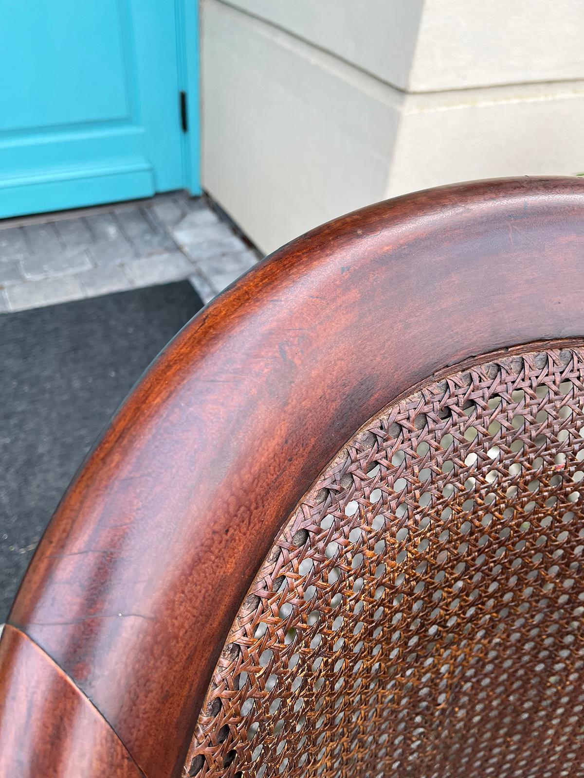 19thC English Assembled Pair of Regency Library Chairs, Possibly of the Period 6