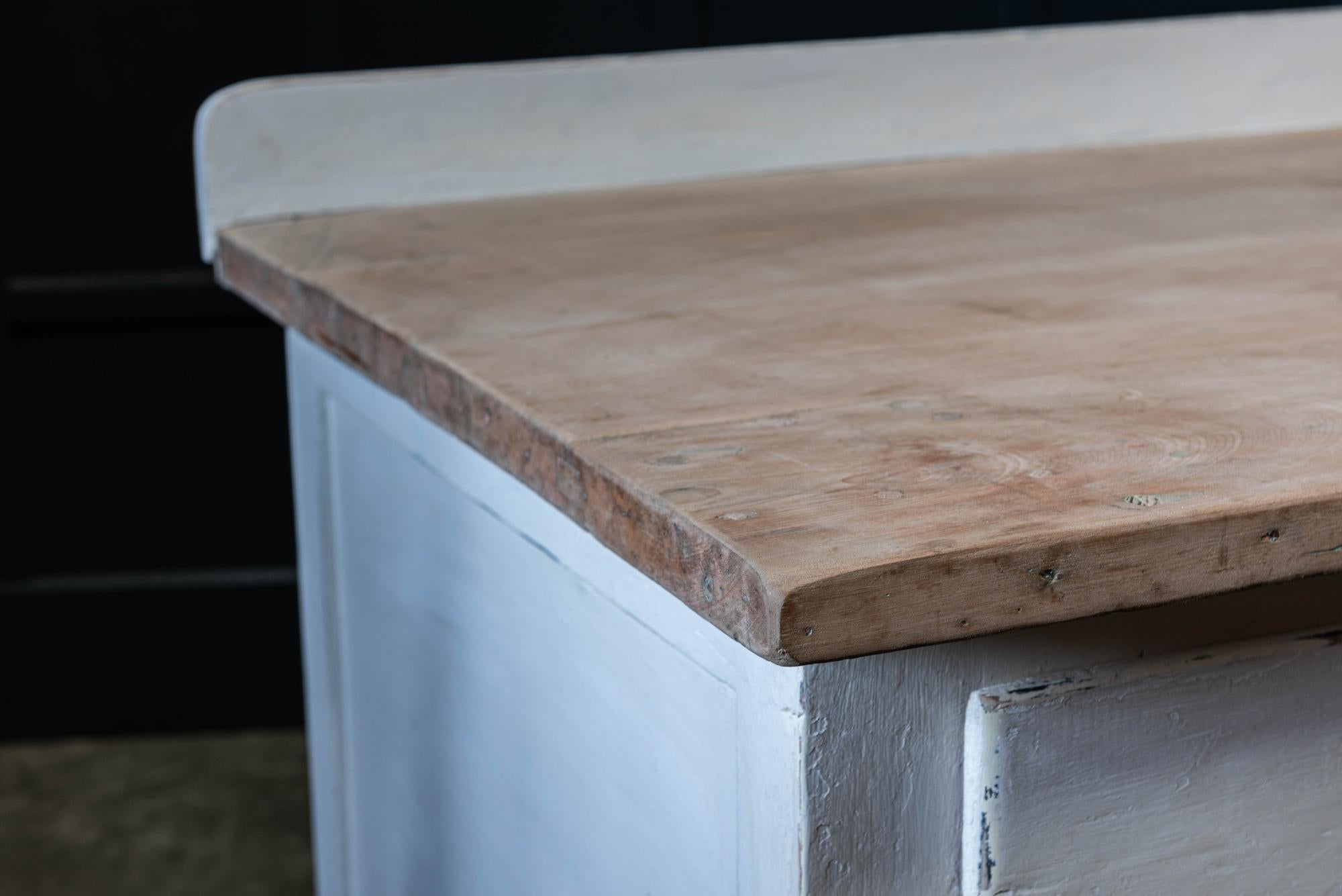 19th Century Painted English Bakers Prep Table 7