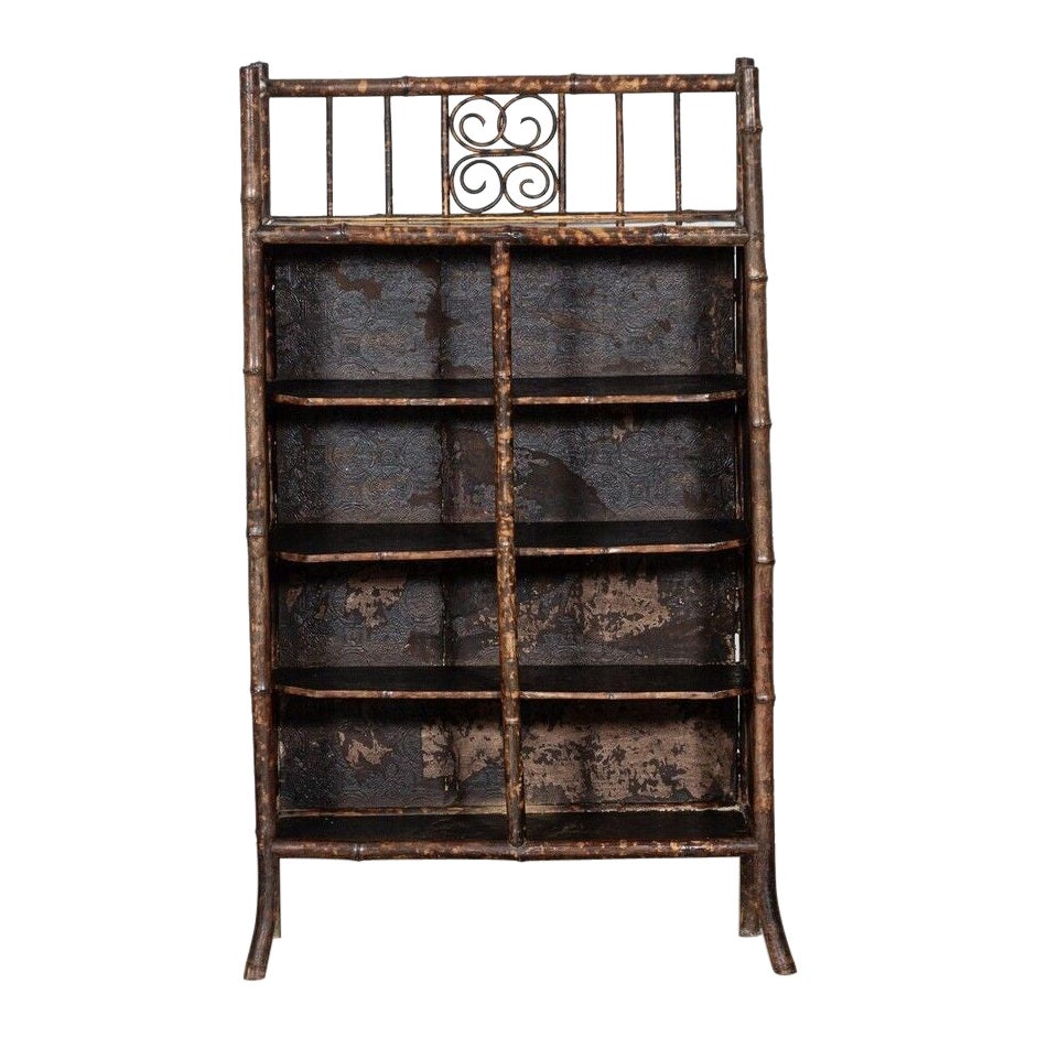 19thC English Bamboo Bookcase