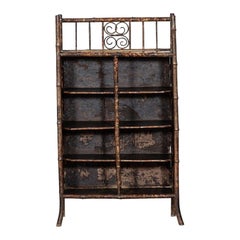 19thC English Bamboo Bookcase