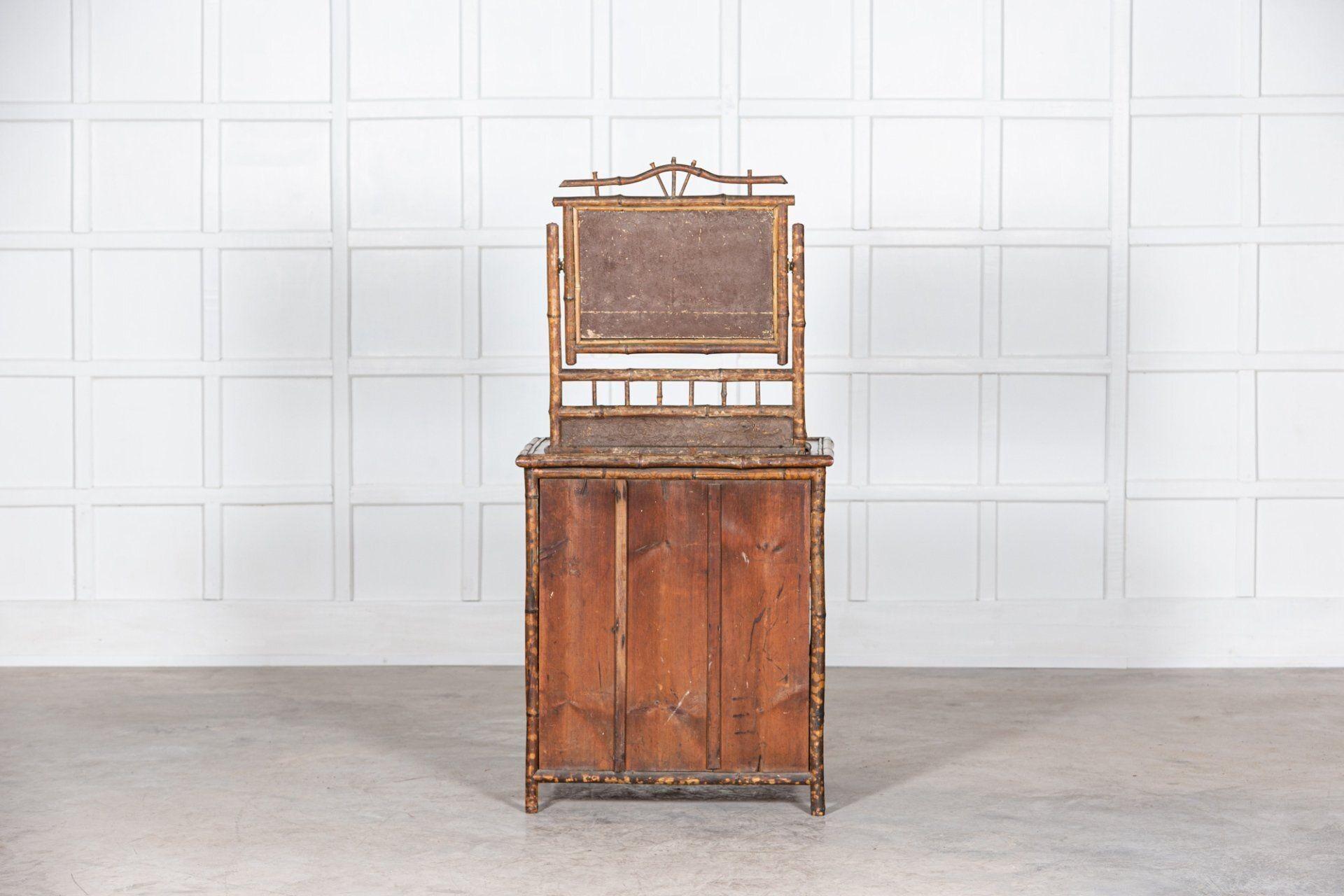 19th C English Bamboo Dressing Table For Sale 12