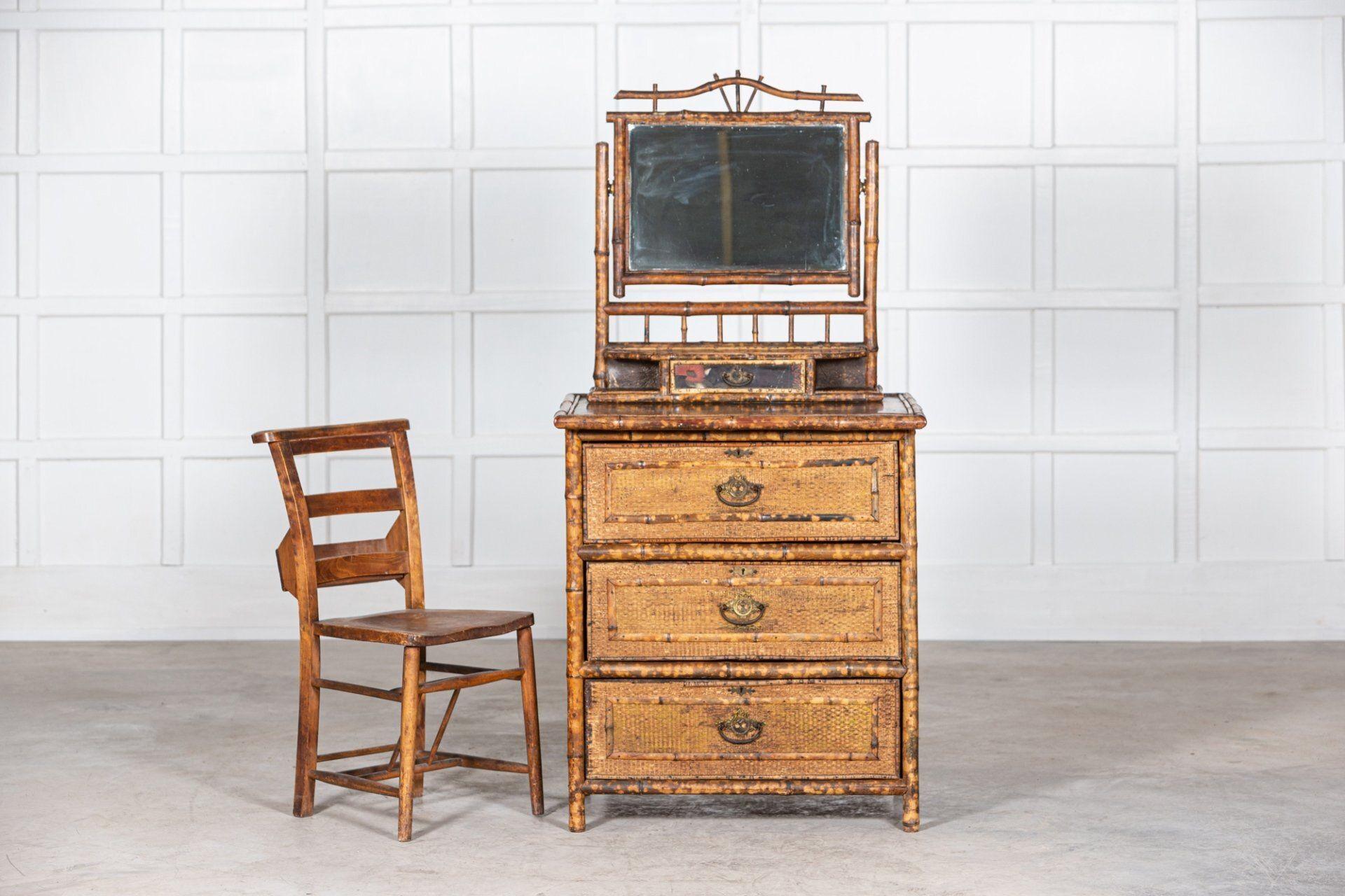 19th C English Bamboo Dressing Table In Good Condition For Sale In Staffordshire, GB