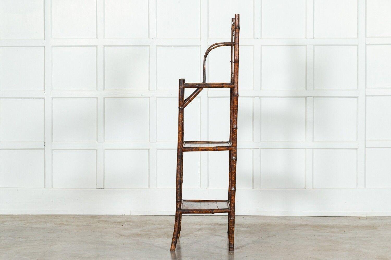 19thC English Bamboo Etagere For Sale 2