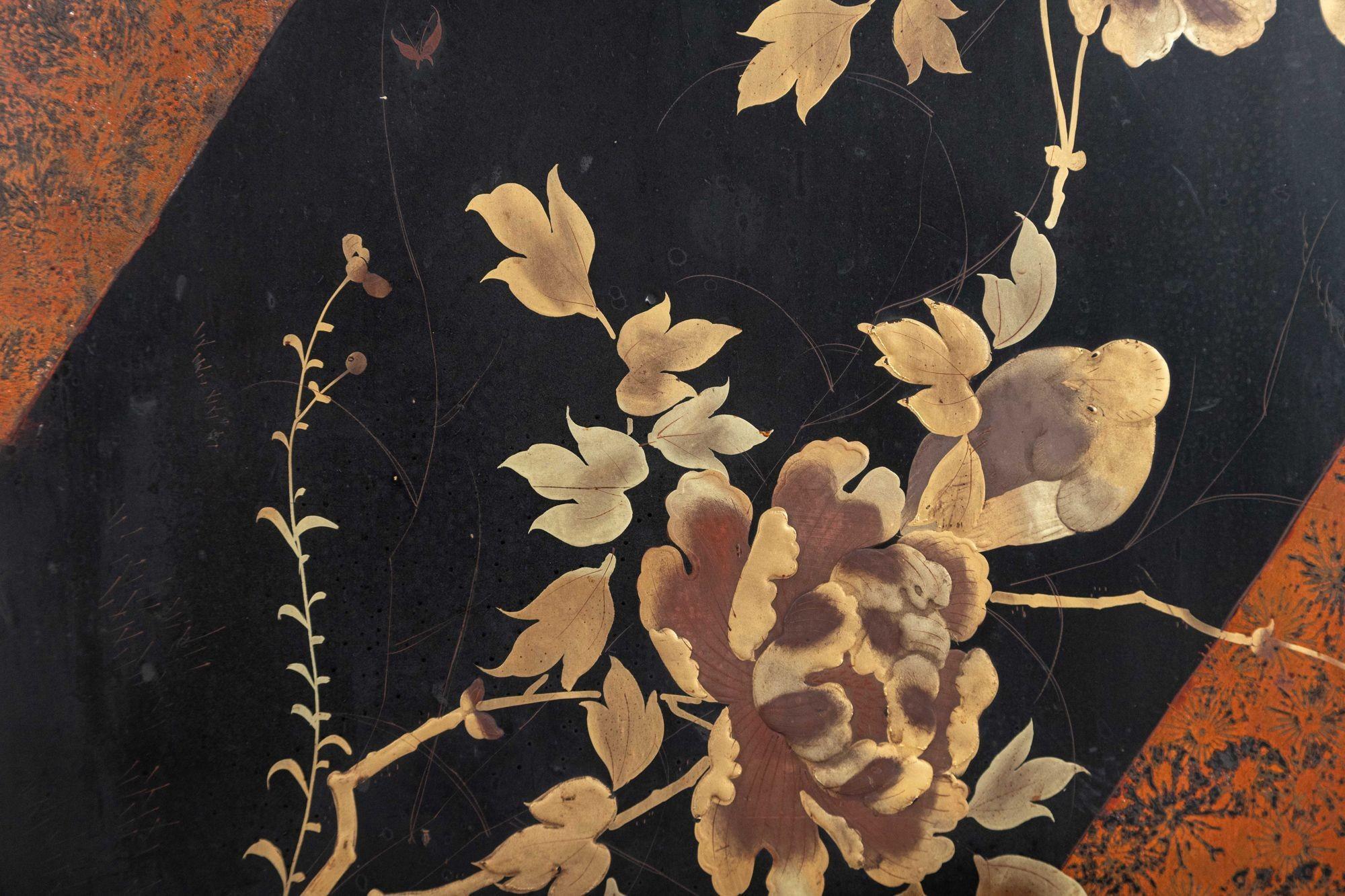 19thC English Bamboo & Lacquered Chinoiserie Cabinet For Sale 6