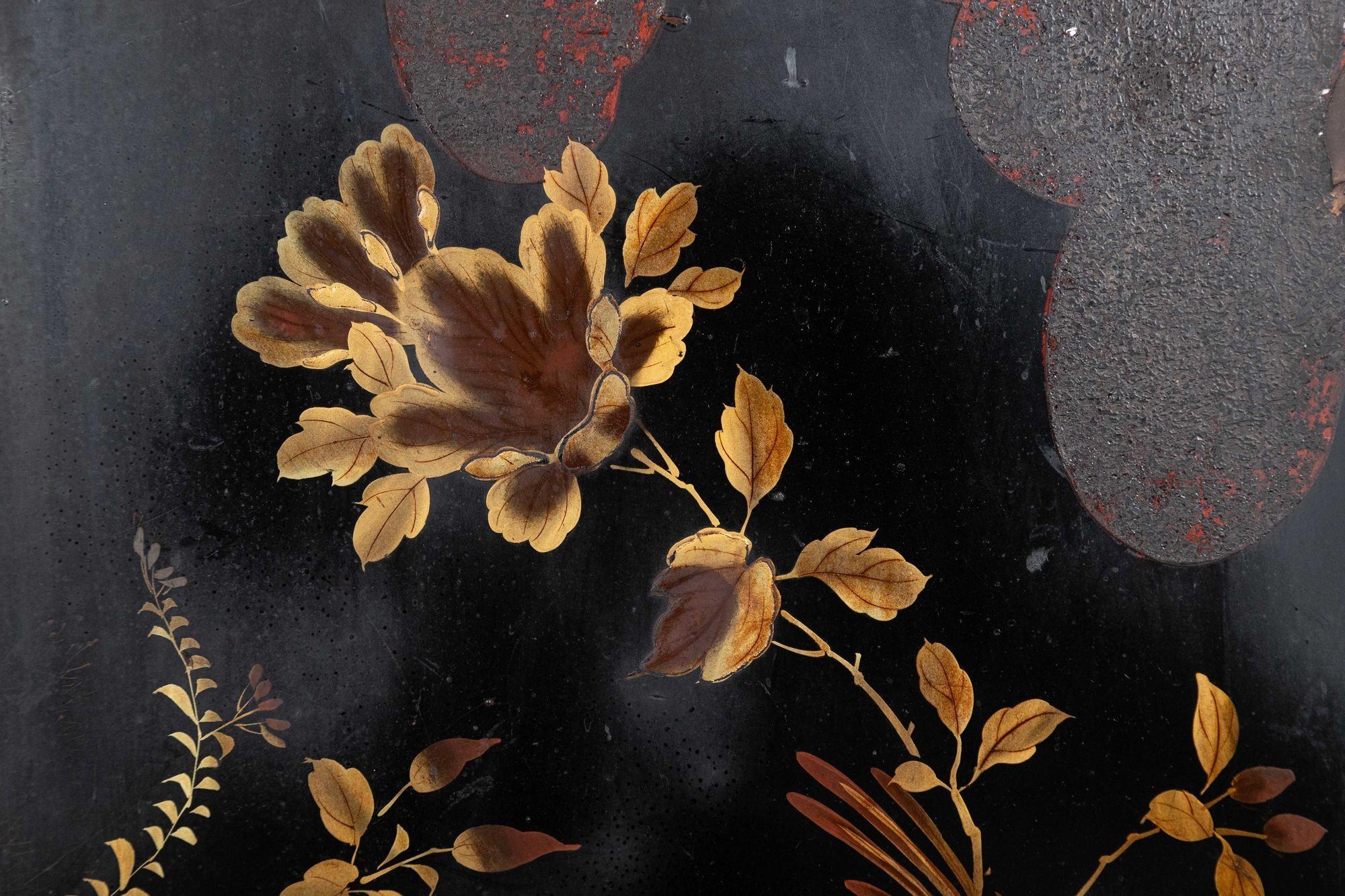 19thC English Bamboo & Lacquered Chinoiserie Cabinet For Sale 10