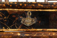 19thC English Bamboo Mirrored Hall Stand