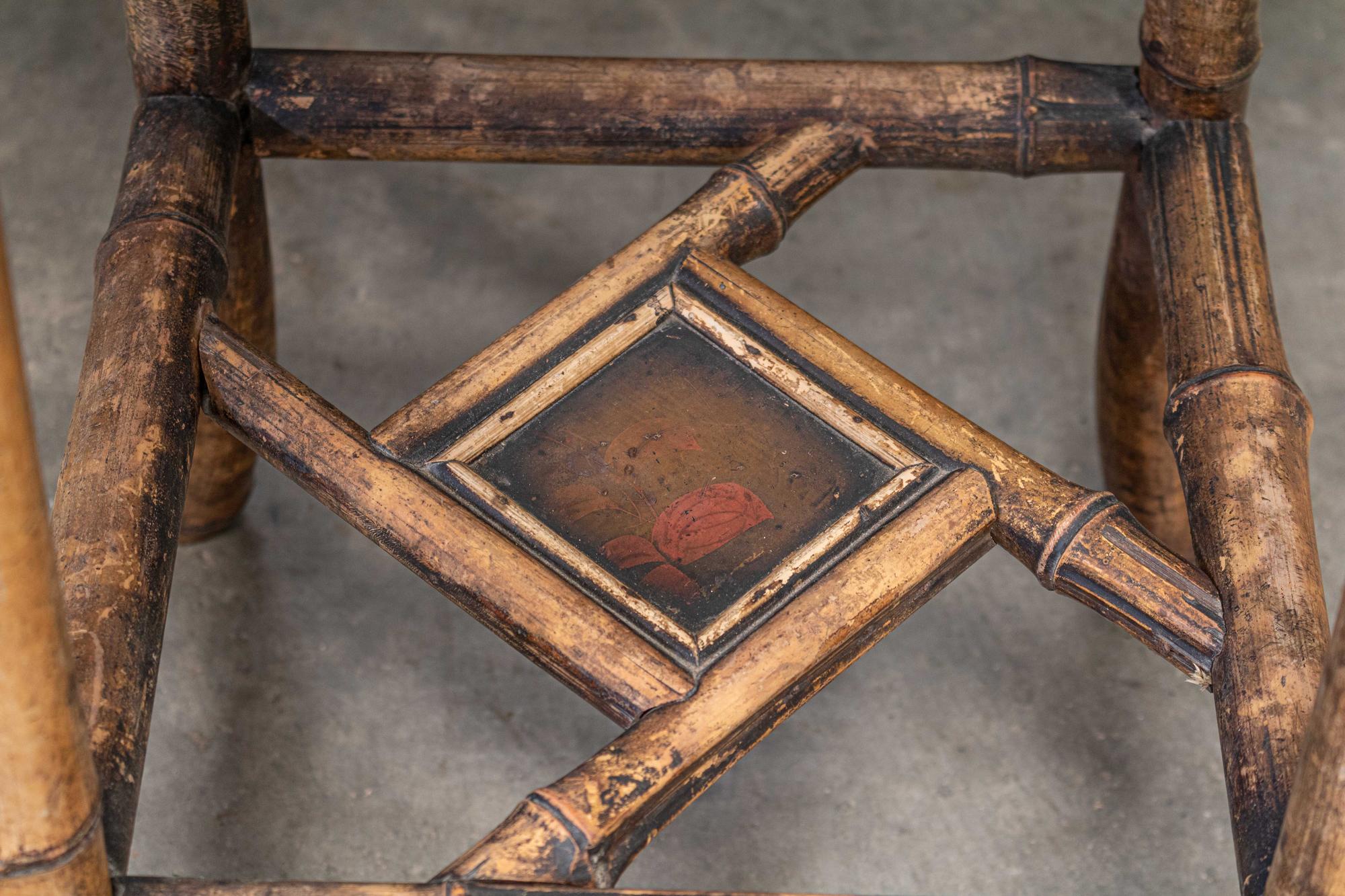 19th Century English Bamboo Side Table In Good Condition For Sale In Staffordshire, GB