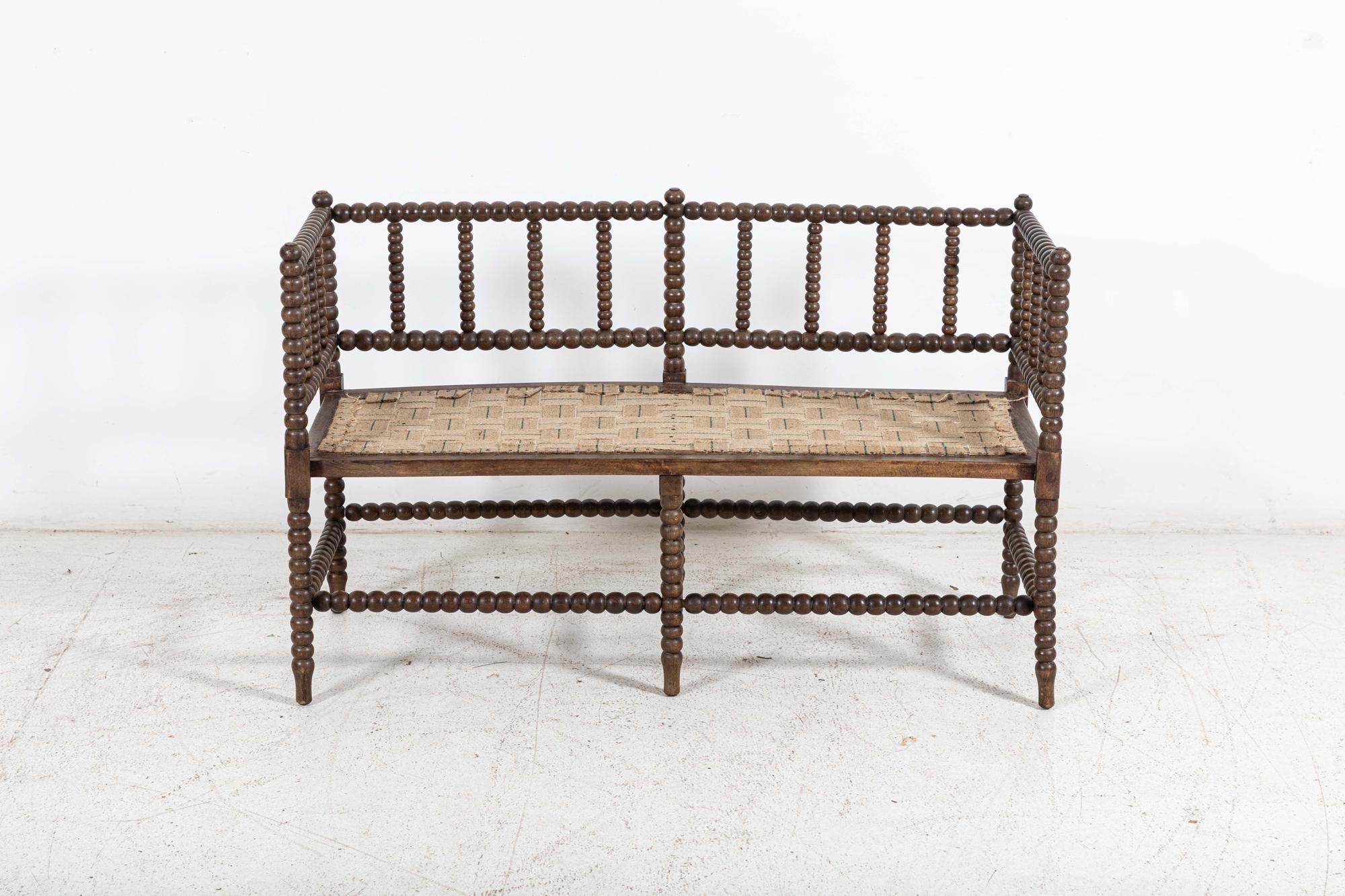 Circa 1890

19thc English Bobbin Bench for Upholstery

Measures: W116 x D43 x H73 cm.

 