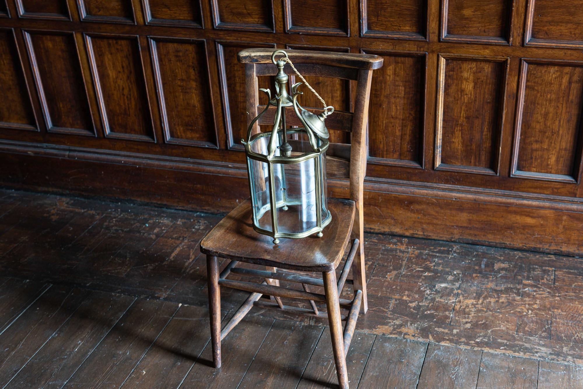 19th century English brass lantern by 'Faraday & Son London'
circa 1895.

An excellent example of a Faraday and Son Lantern one that you would expect from the fine British company. Excellent colour and worn patina, ornate in design with very