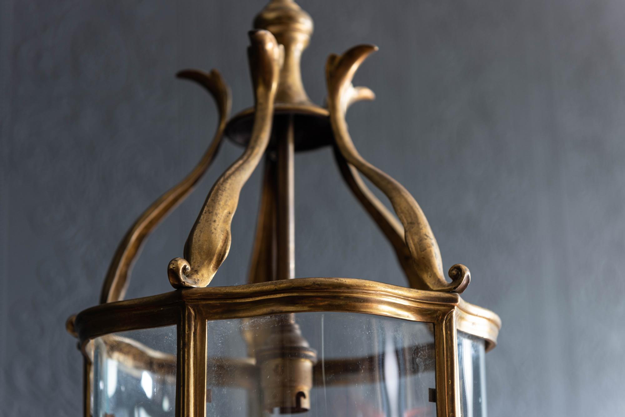 19th Century English Brass Lantern by 'Faraday & Son London' 1