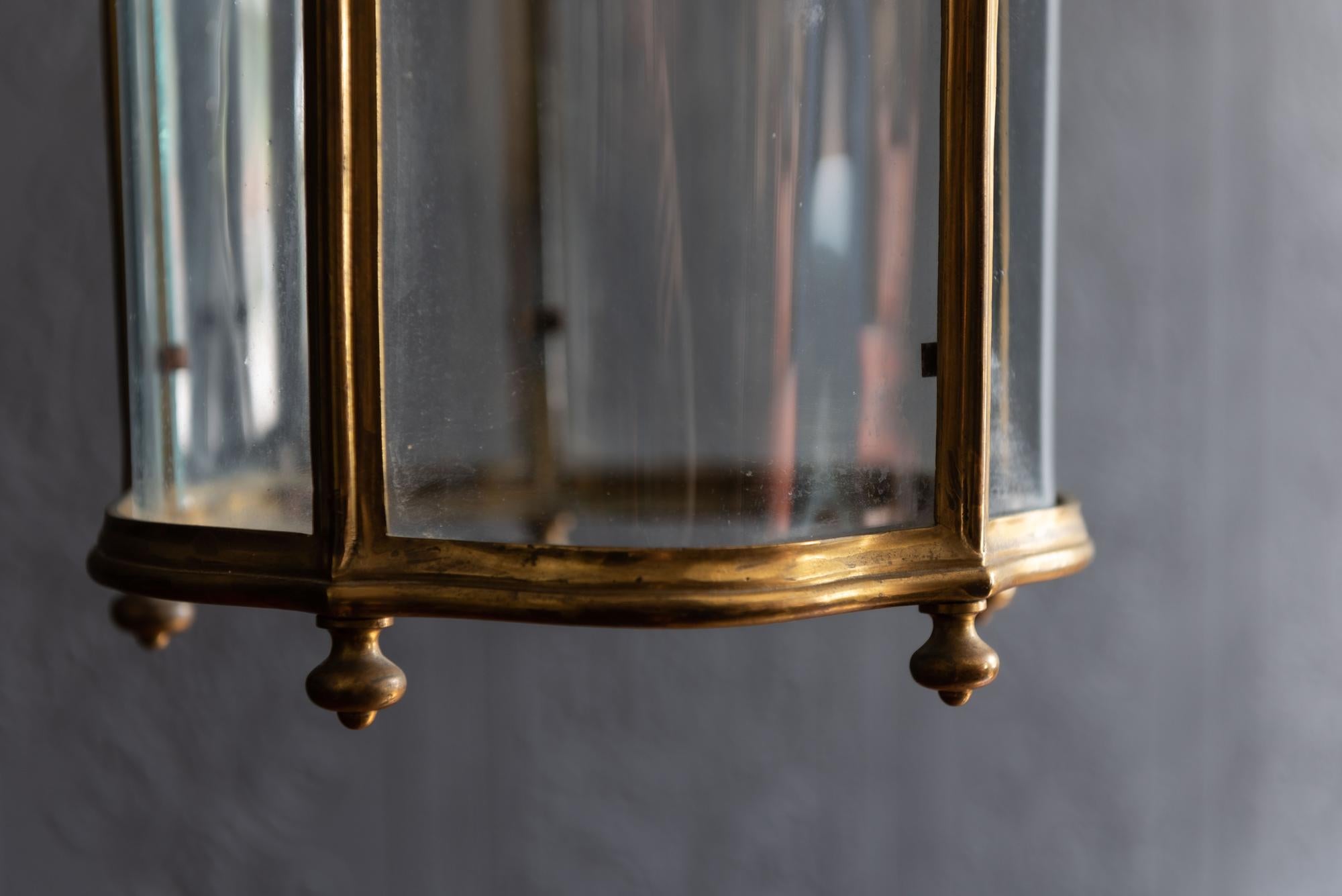19th Century English Brass Lantern by 'Faraday & Son London' 2
