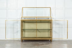 19thC English Bronze Shop Display Cabinet