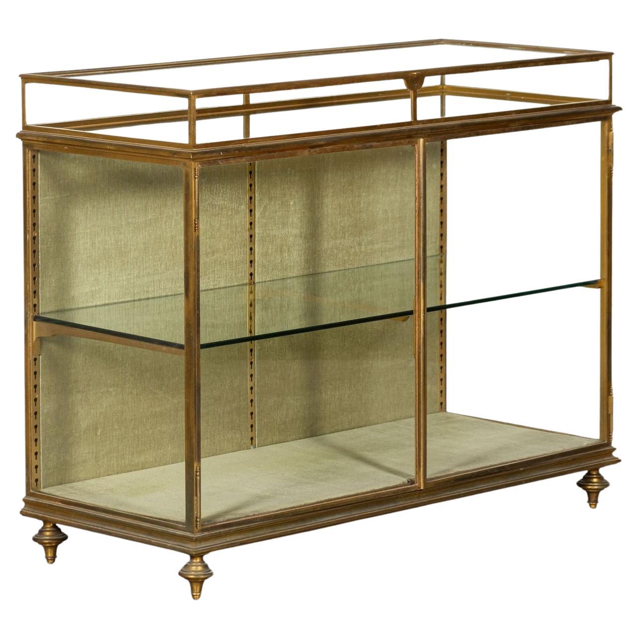 19thC English Bronze Shop Display Cabinet For Sale