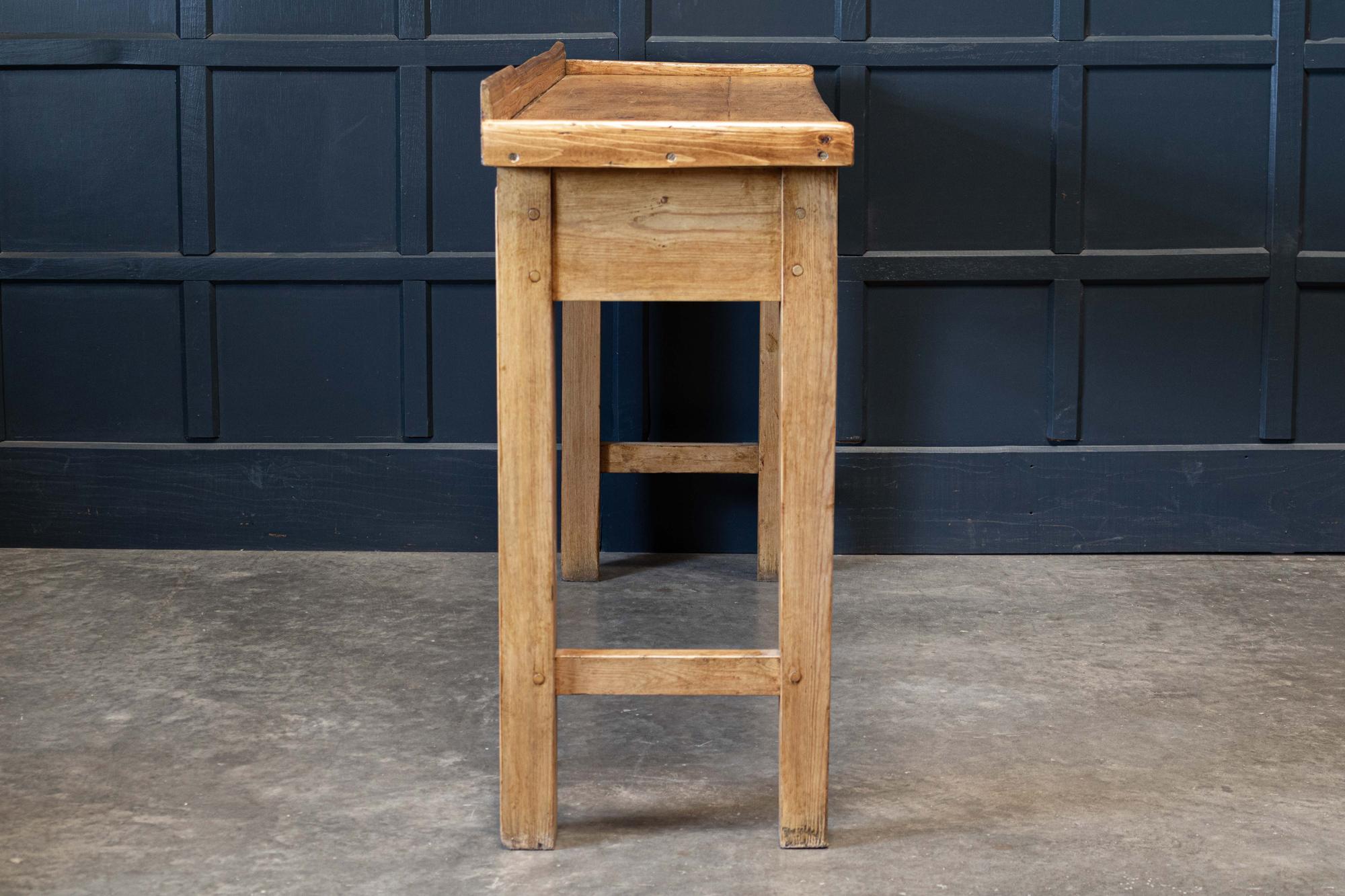 19thC English Butchers Bench Work Table In Good Condition For Sale In Staffordshire, GB