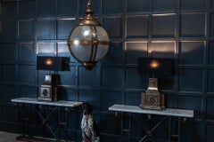 19th Century English Cast Iron Rainwater Hopper Table Lamps