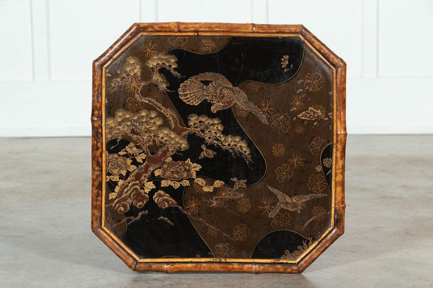 circa 1880
19thC English Chinoiserie Bamboo Side Table
sku 1602
W58 x D58 x H63 cm