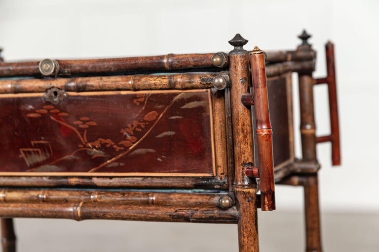 19th Century English Chinoiserie Bamboo Work / Side Table For Sale at ...