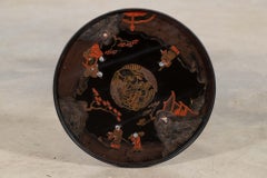 Tavolino con piedistallo Chinoiserie inglese del XIX secolo