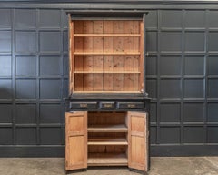 Libreria o vetrina astrale inglese del XIX secolo, ebanizzata o cassettiera