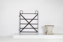 19thC English Estate Iron Railing Garden Side Gate – Single Leaf Blacksmith Made