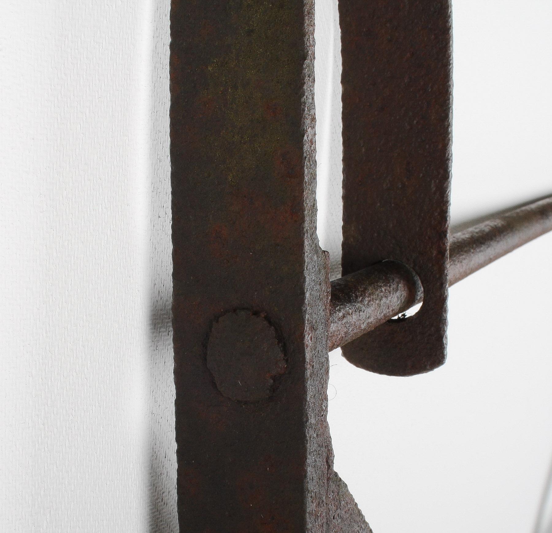 19. Jahrhundert Englisch Estate Eisen Geländer Garten Seitentor - Single Leaf Blacksmith Made 2