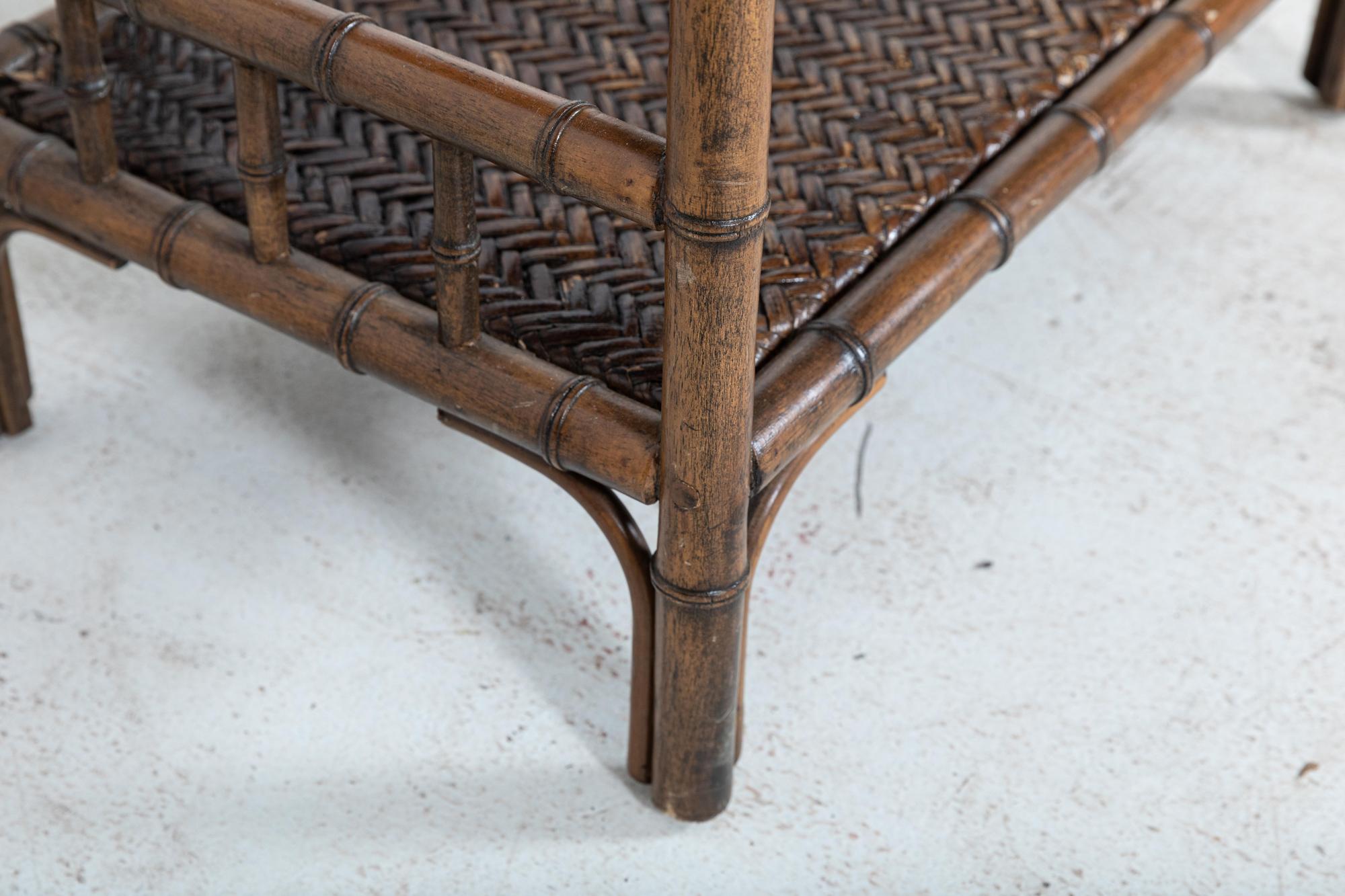 19thC English Faux Bamboo Beech Bookcase 8