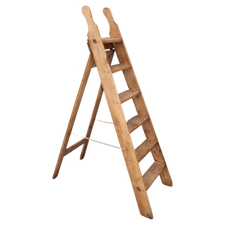 19thc English Folding Library Ladder at 1stDibs