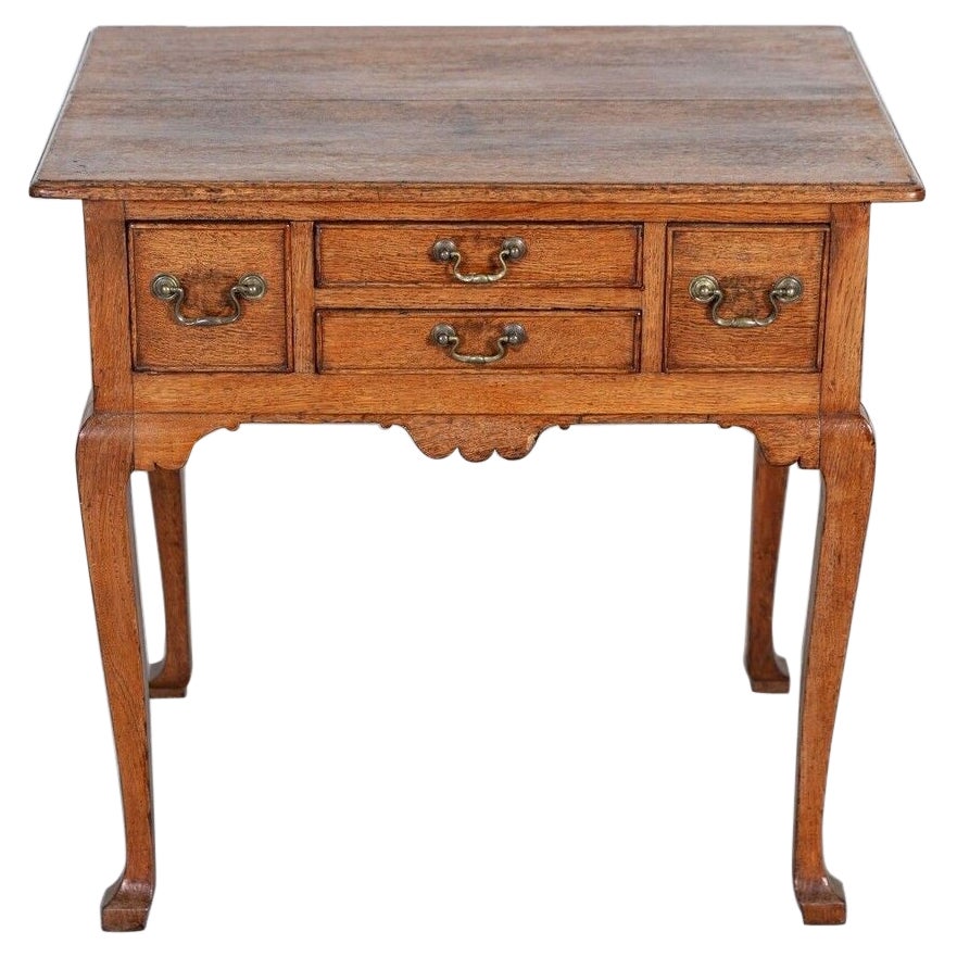 19thC English Georgian Oak Low Boy