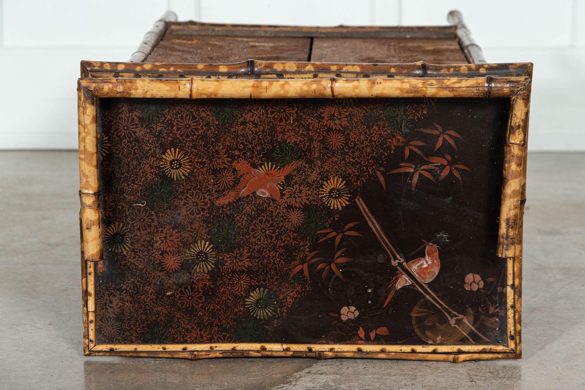 Circa 1880
19thC English Glazed Bamboo Bookcase Cabinet
sku 1494
W60 x D38 x H98 cm.