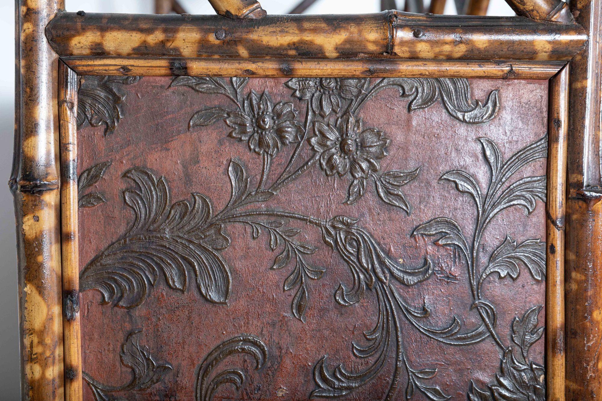 19thC English Glazed Bamboo Bookcase 6