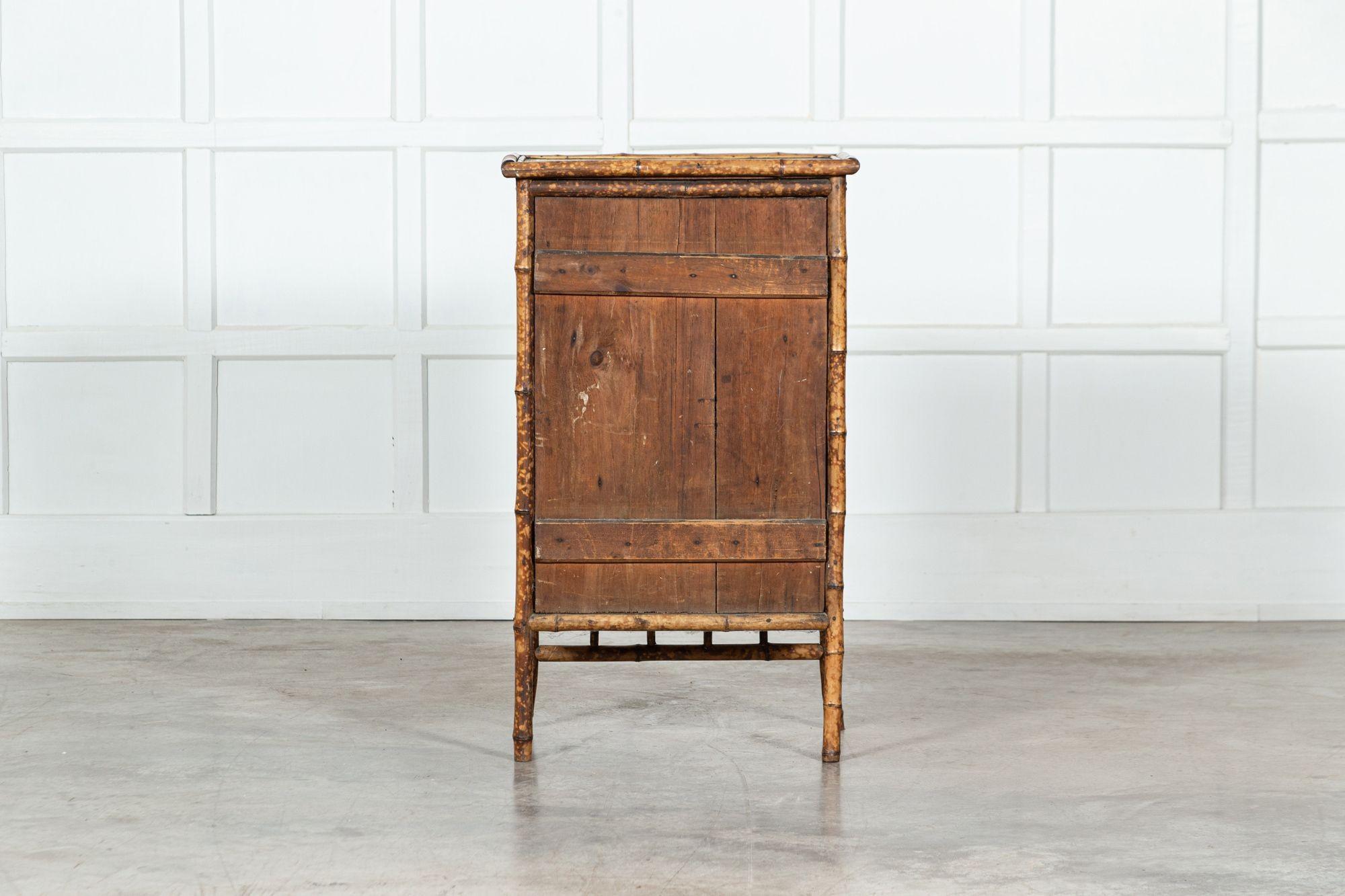 19th Century English Glazed Bamboo Cabinet For Sale 12