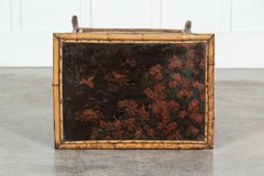 19th Century English Glazed Bamboo Cabinet