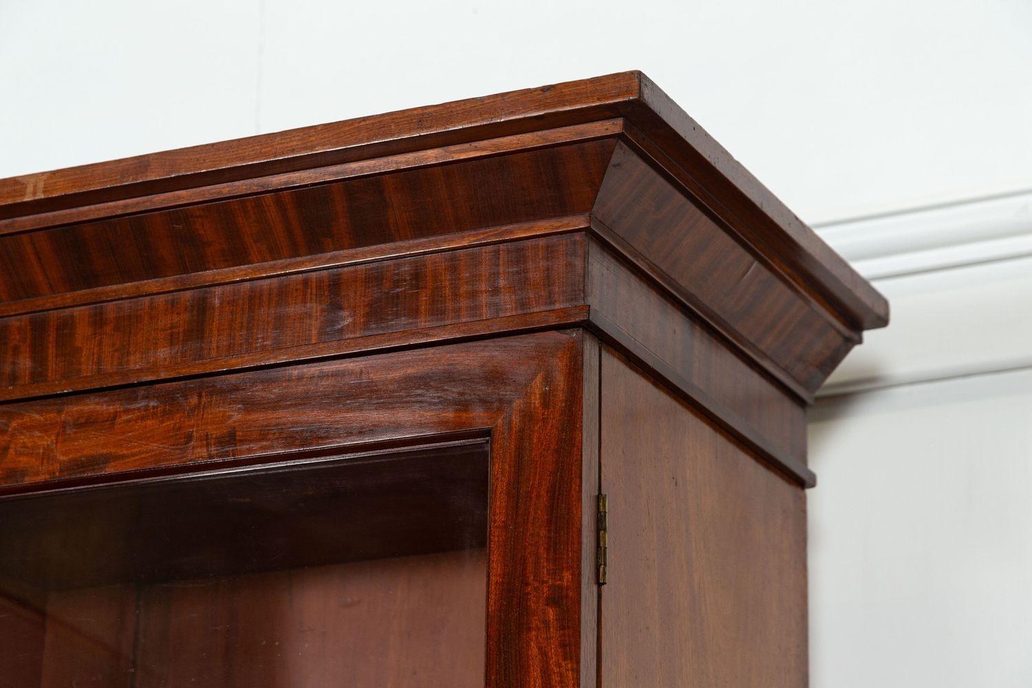 Cabinet Vitrine in mogano smaltato inglese del XIX secolo in vendita 11