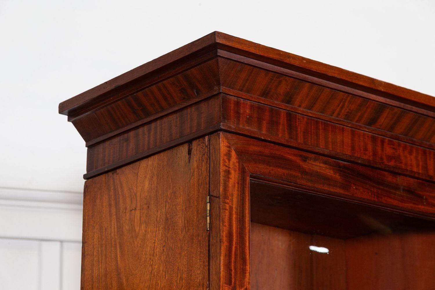 Cabinet Vitrine in mogano smaltato inglese del XIX secolo in vendita 12