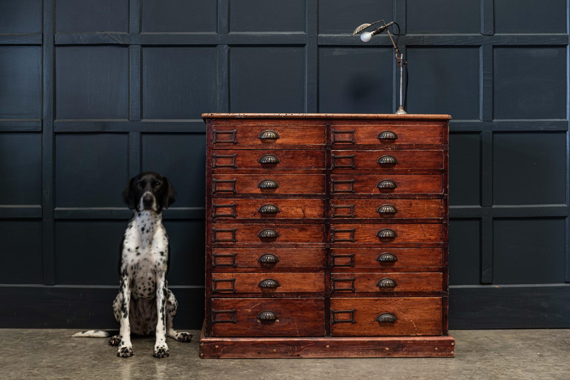 19th Century English Haberdashery Workshop Bank of Drawers 1