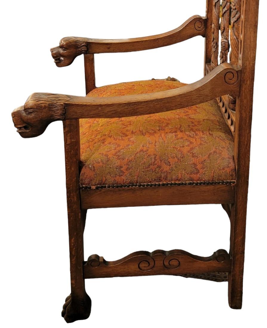 wood king chair