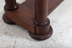 Console / table d'entrée anglaise en acajou du 19ème siècle