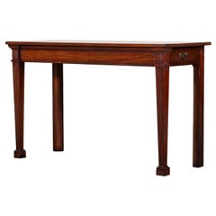 19thC English Mahogany Console Table