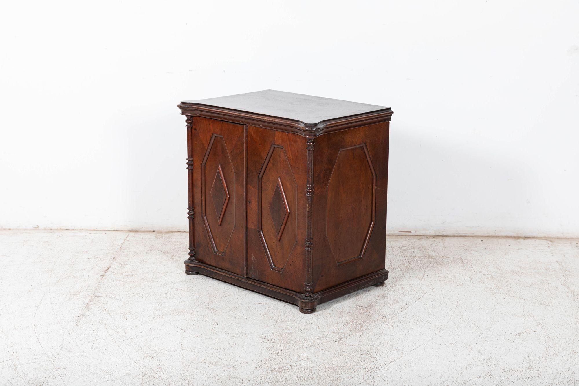 19thC English Mahogany Drapers Cabinet For Sale 6