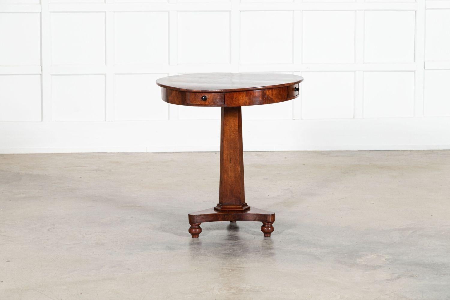 19thC English Mahogany Drum Table For Sale 6