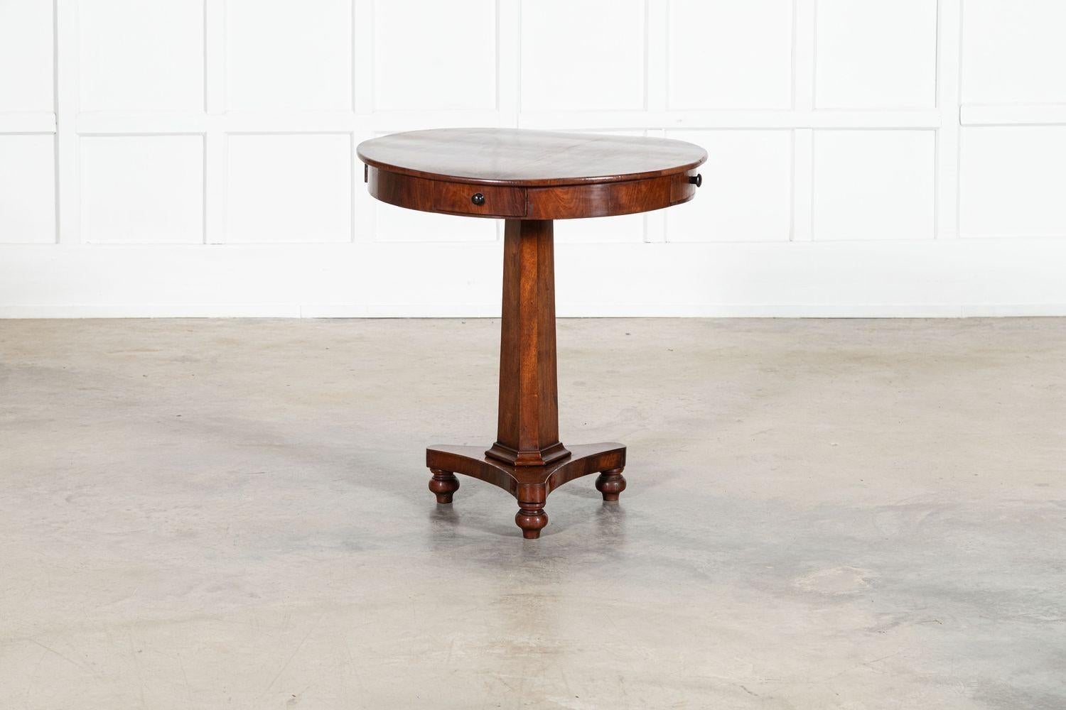 19thC English Mahogany Drum Table For Sale 7