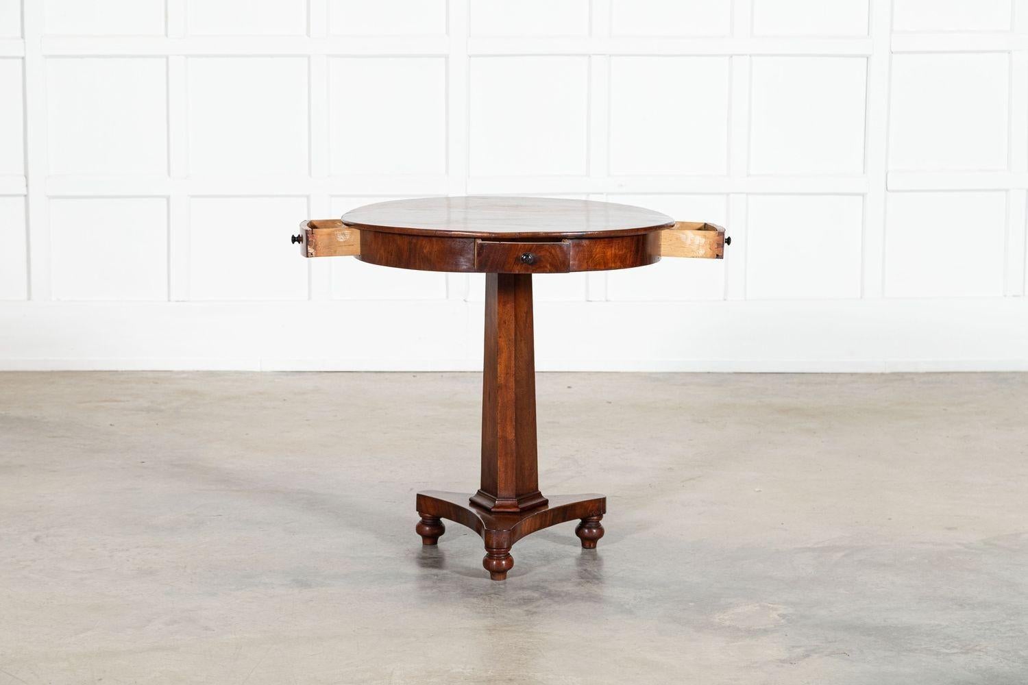 circa 1860
19thC English Mahogany Drum Table
sku 2038
W71 x D71 x H76 cm
Weight 10Kg