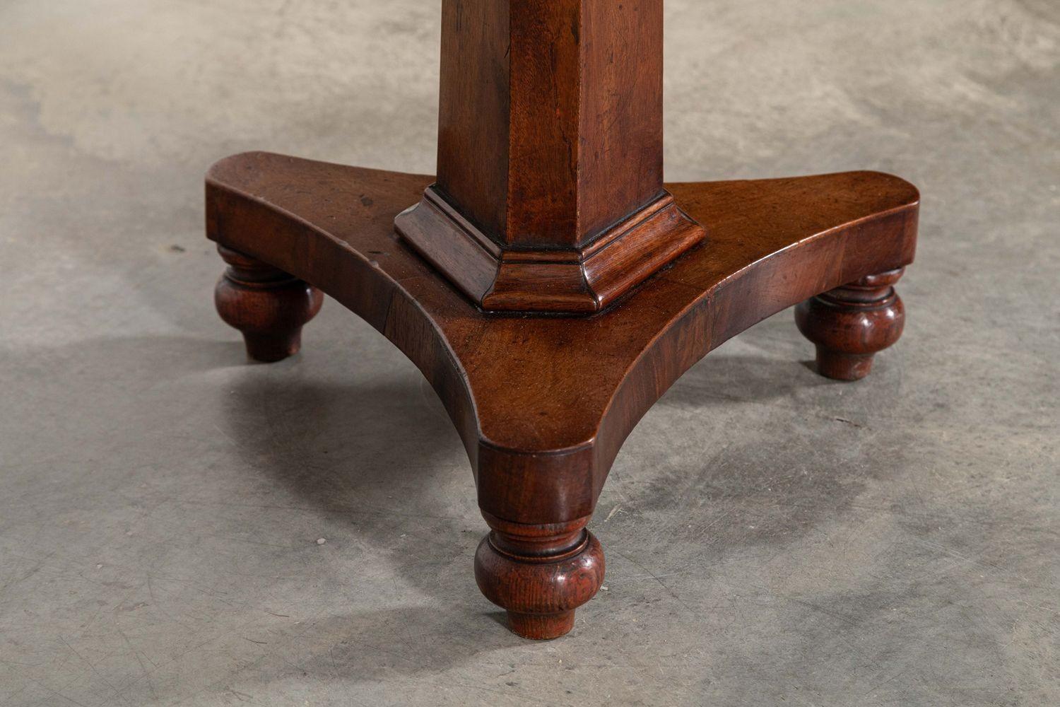 19thC English Mahogany Drum Table In Good Condition For Sale In Staffordshire, GB