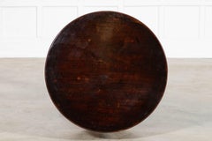 19thC English Mahogany Dumbwaiter Side Table