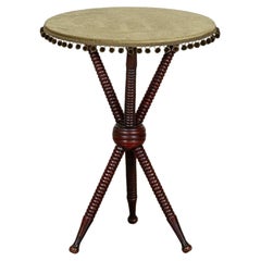 Antique 19thC English Mahogany Gypsy Bobbin Table