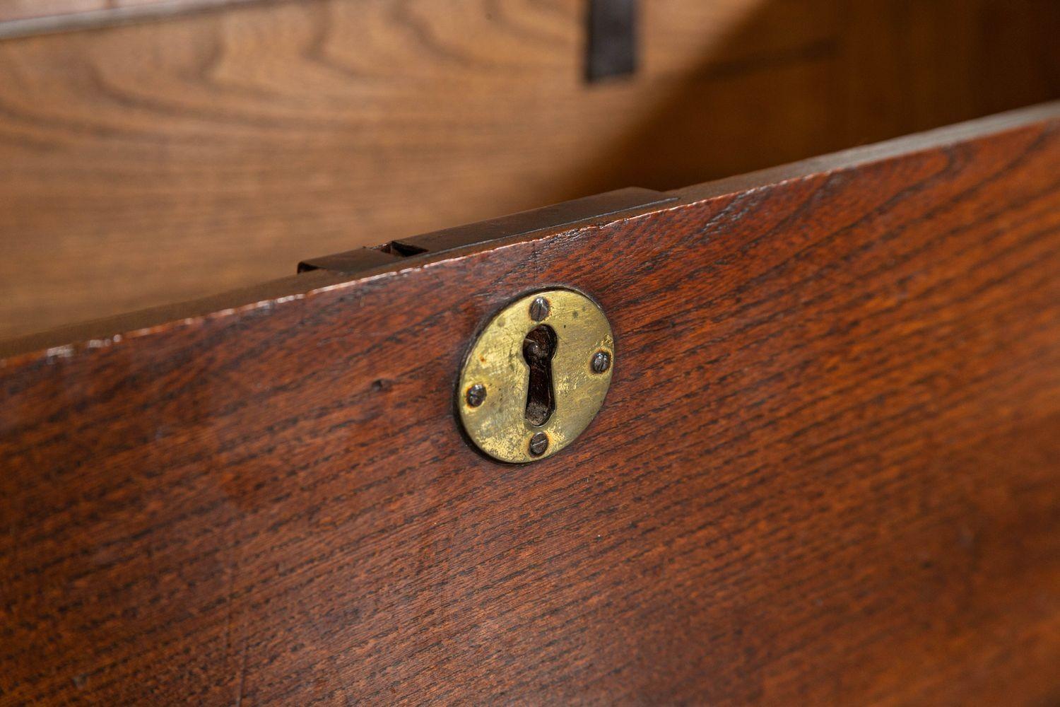 19thC English Oak Coffer 6
