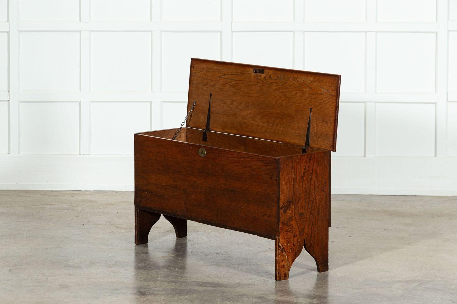 19th Century 19thC English Oak Coffer